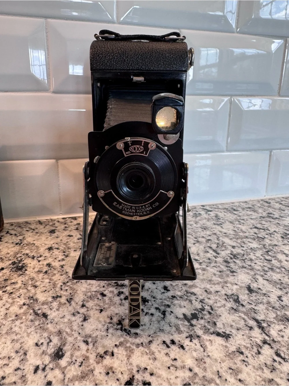 Vintage Kodak Camera - Pocket Junior Series I & Ia with case and original manual